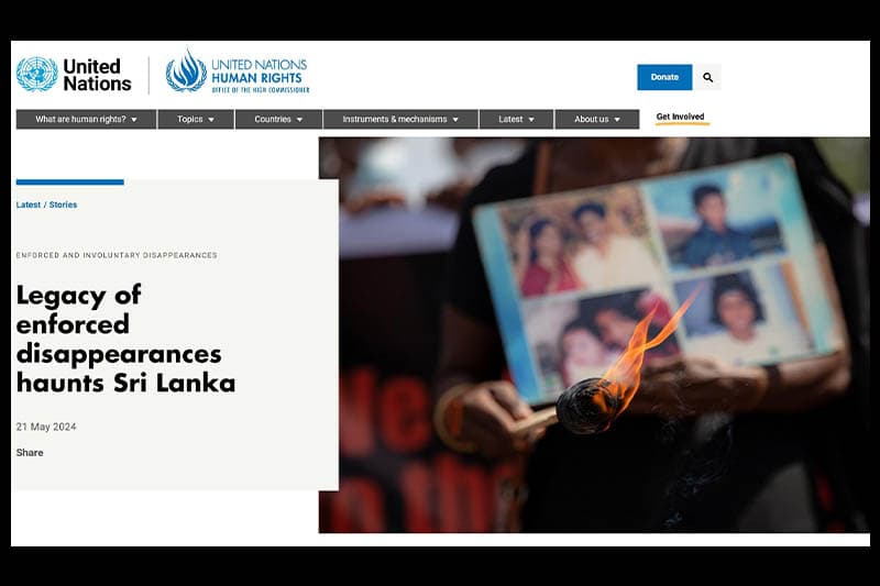 වන්නියේ මාධ්යවේදියකුගේ ඡායාරූපවලට එක්සත් ජාතීන්ගේ පිළිගැනීමක්