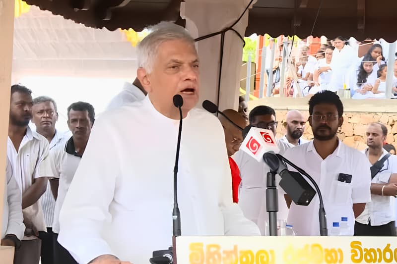 මිහින්තලා පුදබිමේදී රනිල් හෙළි කළ ථෙරවාද ආර්ථික දැක්ම