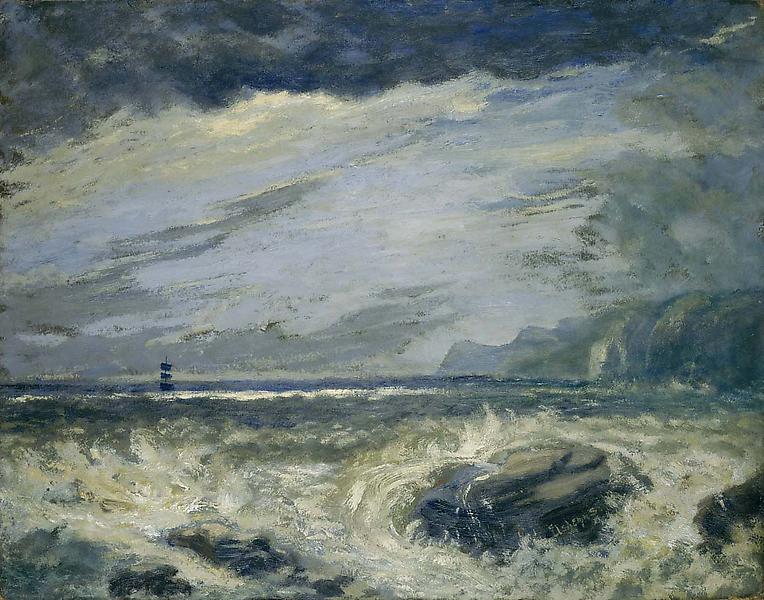 Eilshemius A Distant Ship in Rough Sea IMAGE ONLY0
