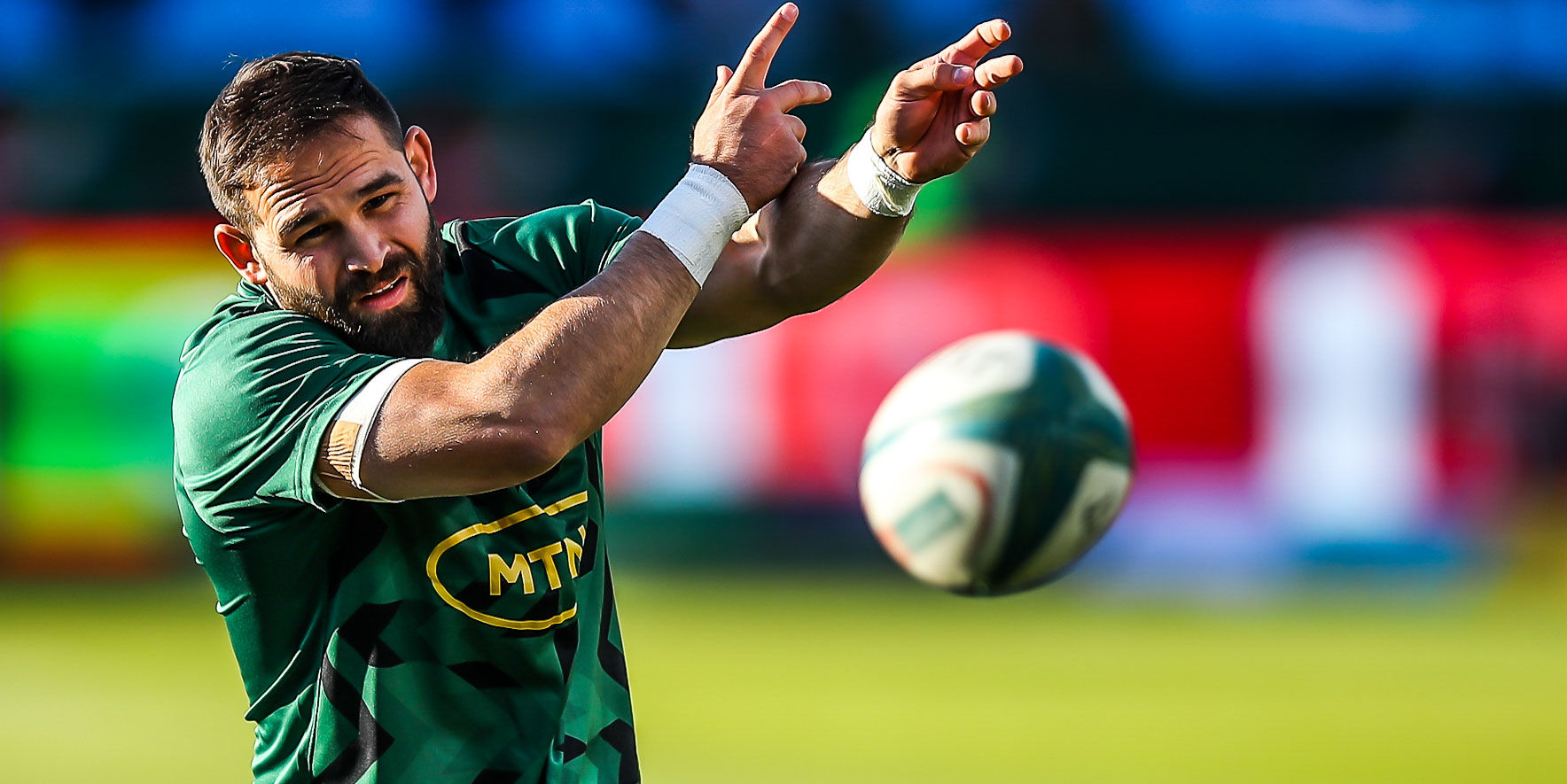 PRETORIA, SOUTH AFRICA - JULY 08: Cobus Reinach of South Africa during the warm up during the Rugby Championship match between South Africa and Australia at Loftus Versfeld Stadium on July 08, 2023 in Pretoria, South Africa. (Photo by Gordon Arons/Gallo Images)