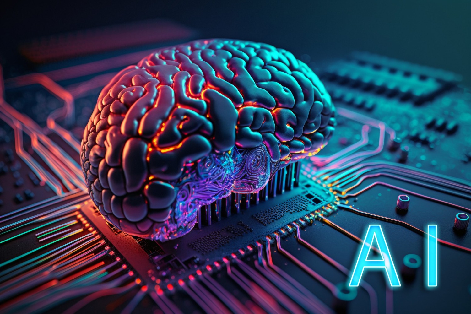 artificial intelligence new technology science futuristic abstract human brain ai technology cpu central processor unit chipset big data machine learning cyber mind domination generative ai scaled 1 1500x1000