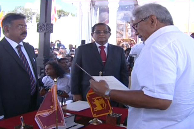 1574058688 Gotabaya Rajapaksa takes oath as President L
