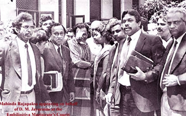 Mahinda Rajapaksha 1989