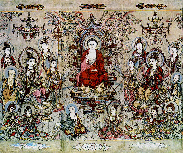 719px Zhang Shengwen. Lenseignement de Bouddha Sakyamuni 