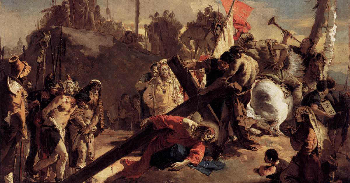 Giovanni Battista Tiepolo Carrying the Cross WGA22269