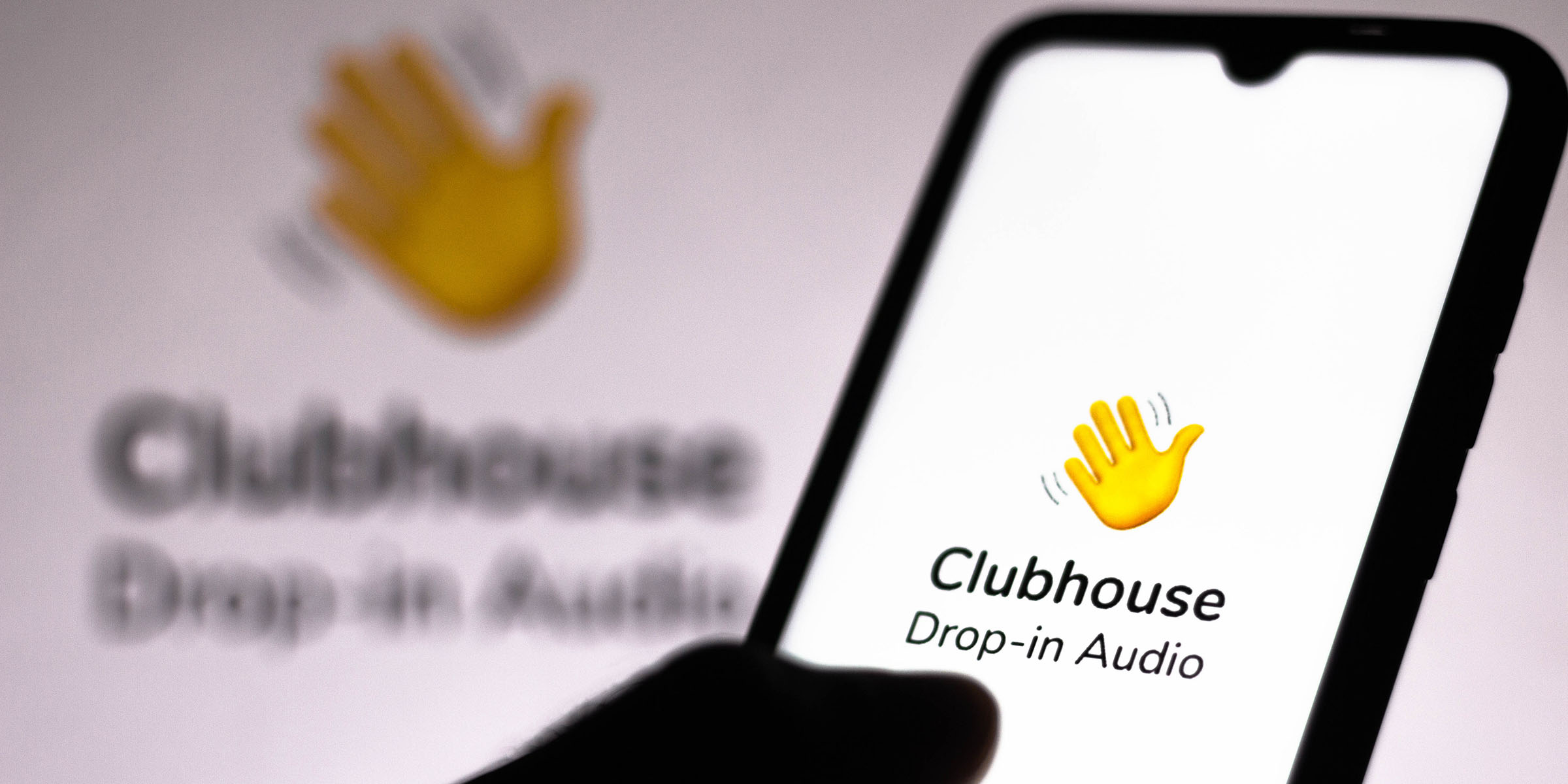 BRAZIL - 2021/02/08: In this photo illustration the Clubhouse logo seen displayed on a smartphone screen. (Photo Illustration by Rafael Henrique/SOPA Images/LightRocket via Getty Images)